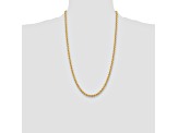 14k Yellow Gold 4mm Regular Rope Chain 26 Inches