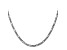 14k White Gold 3.0mm Flat Figaro Chain 18 Inches