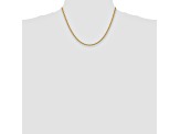 14k Yellow Gold 2.75mm Diamond Cut Rope with Lobster Clasp Chain 18 Inches