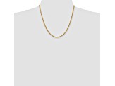 14k Yellow Gold 2.75mm Diamond Cut Rope with Lobster Clasp Chain 20 Inches