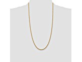 14k Yellow Gold 2.75mm Diamond Cut Rope with Lobster Clasp Chain 26 Inches