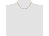 14k Yellow Gold 3.20mm Diamond Cut Rope Chain Necklace 16 Inches