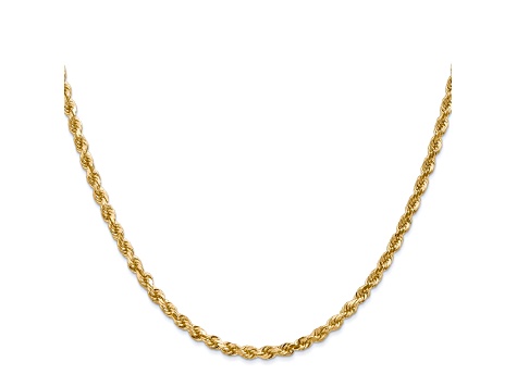 18k Yellow Gold 5 MM 23.5” Rope Chain – Exeter Jewelers