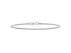 14k White Gold 1.2mm Parisian Wheat Chain