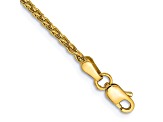 14k Yellow Gold 1.75mm Parisian Wheat Chain