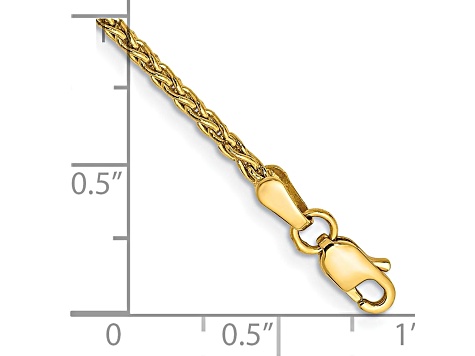 14k Yellow Gold 1.75mm Parisian Wheat Chain