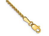 14k Yellow Gold 1.4mm Diamond-cut Spiga Chain