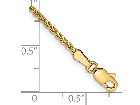 14k Yellow Gold 1.4mm Diamond-cut Spiga Chain