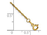 14k Yellow Gold 1.10mm Singapore Chain