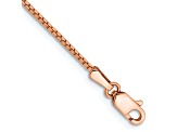 14k Rose Gold 1.10mm Box Link Chain