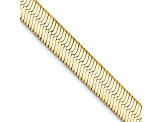 14k Yellow Gold 5.5mm Silky Herringbone Chain