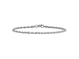 14k White Gold 2.25mm Regular Rope Chain