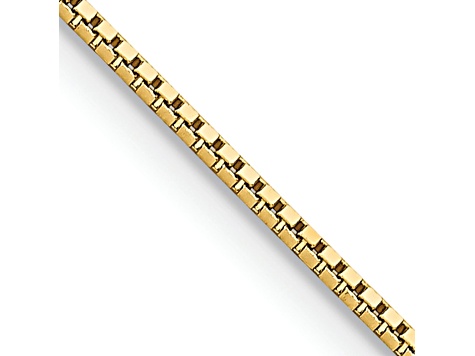 14k Yellow Gold 0.95mm Box Chain 28 Inches