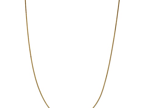 14k Yellow Gold 0.95mm Box Chain 28 Inches