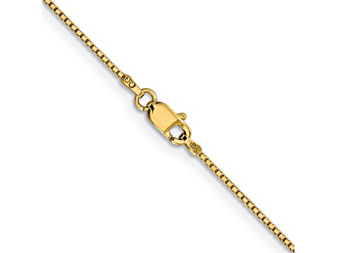 14k Yellow Gold 0.95mm Box Chain 28 Inches