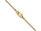 14k Yellow Gold 0.95mm Box Chain 28 Inches