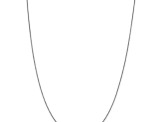 14k White Gold 0.95mm Box Chain 22 Inches