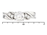 Pre-Owned Moissanite Platineve Ring .92ctw D.E.W