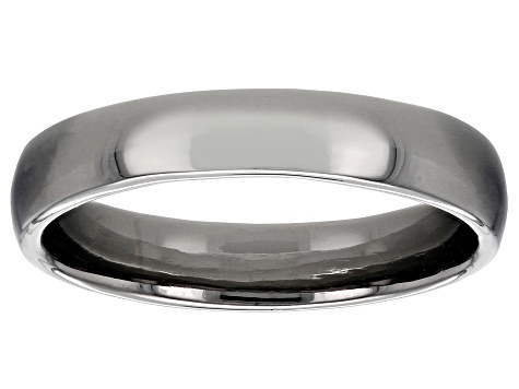 Pre-Owned Moda Al Massimo® Gunmetal Rhodium Over Bronze Comfort Fit 4MM Band Ring