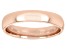 Pre-Owned Moda Al Massimo® 18k Rose Gold Over Bronze Comfort Fit 4MM Band Ring