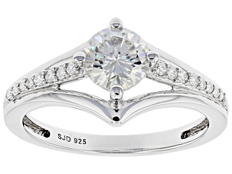 Pre-Owned Moissanite Platineve Ring .96ctw DEW