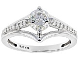 Pre-Owned Moissanite Platineve Ring .96ctw DEW