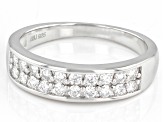 Pre-Owned Moissanite Platineve Band Ring .60ctw DEW