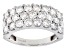 Pre-Owned Moissanite Platineve Wide Band Ring 2.50ctw DEW.