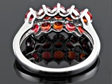 Pre-Owned Red Sapphire Sterling Silver Ring 1.76ctw