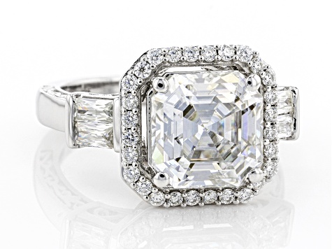 Pre-Owned MOISSANITE PLATINEVE RING 5.29CTW DEW - P13533A | JTV.com
