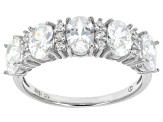Pre-Owned Cubic Zirconia Rhodium Over Sterling Silver Ring 4.65ctw