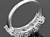 Pre-Owned Cubic Zirconia Rhodium Over Sterling Silver Ring 4.65ctw