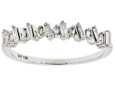 Pre-Owned White Diamond 10k White Gold Band Ring 0.25ctw