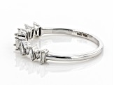 Pre-Owned White Diamond 10k White Gold Band Ring 0.25ctw