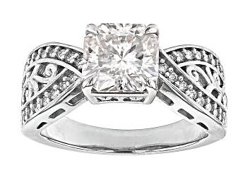 Picture of Pre-Owned Moissanite Inferno cut Platineve ring 3.12ctw DEW.