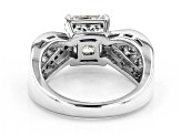 Pre-Owned Moissanite Inferno cut Platineve ring 3.12ctw DEW.