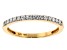Pre-Owned Moissanite 14k Yellow Gold Ring .15ctw DEW