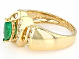 Pre-Owned Green Marquise Emerald 14k Yellow Gold Ring 1.07ctw