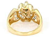 Pre-Owned Green Marquise Emerald 14k Yellow Gold Ring 1.07ctw