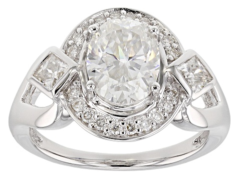 Pre-Owned Moissanite Platineve Ring 2.66ctw D.E.W