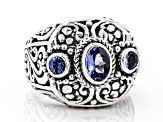 Pre-Owned Blue Tanzanite Sterling Silver Ring 1.12ctw