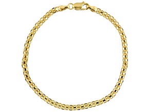 Pre-Owned 10k Yellow Gold Hollow Bismark Link Bracelet
