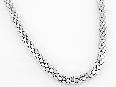 Pre-Owned Sterling Silver 4.90MM Popcorn Chain 20 Inch Necklace