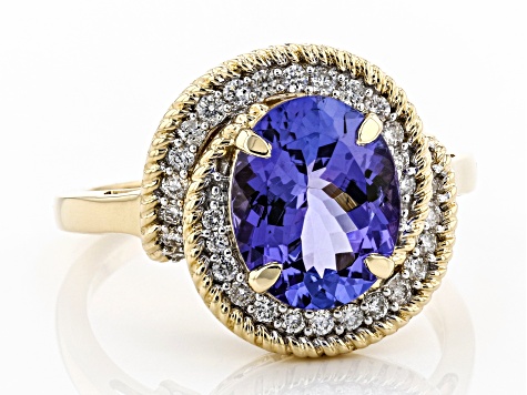 Pre-Owned Blue Tanzanite 10k Yellow Gold Ring 3.17ctw