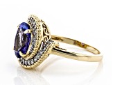 Pre-Owned Blue Tanzanite 10k Yellow Gold Ring 3.17ctw