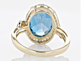 Pre-Owned London Blue Topaz 14k Yellow Gold Ring 6.69ctw
