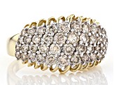 Pre-Owned Diamond 10k Yellow Gold Wide Band Ring 1.50ctw