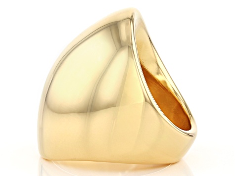 Pre-Owned Moda Al Massimo™ 18K Yellow Gold Over Bronze Dome Ring