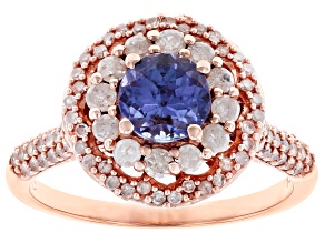Pre-Owned Blue Tanzanite 14k Rose Gold Ring 1.50ctw