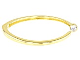 Pre-Owned White Cubic Zirconia 18K Yellow Gold Over Sterling Silver Bracelet 1.30ctw